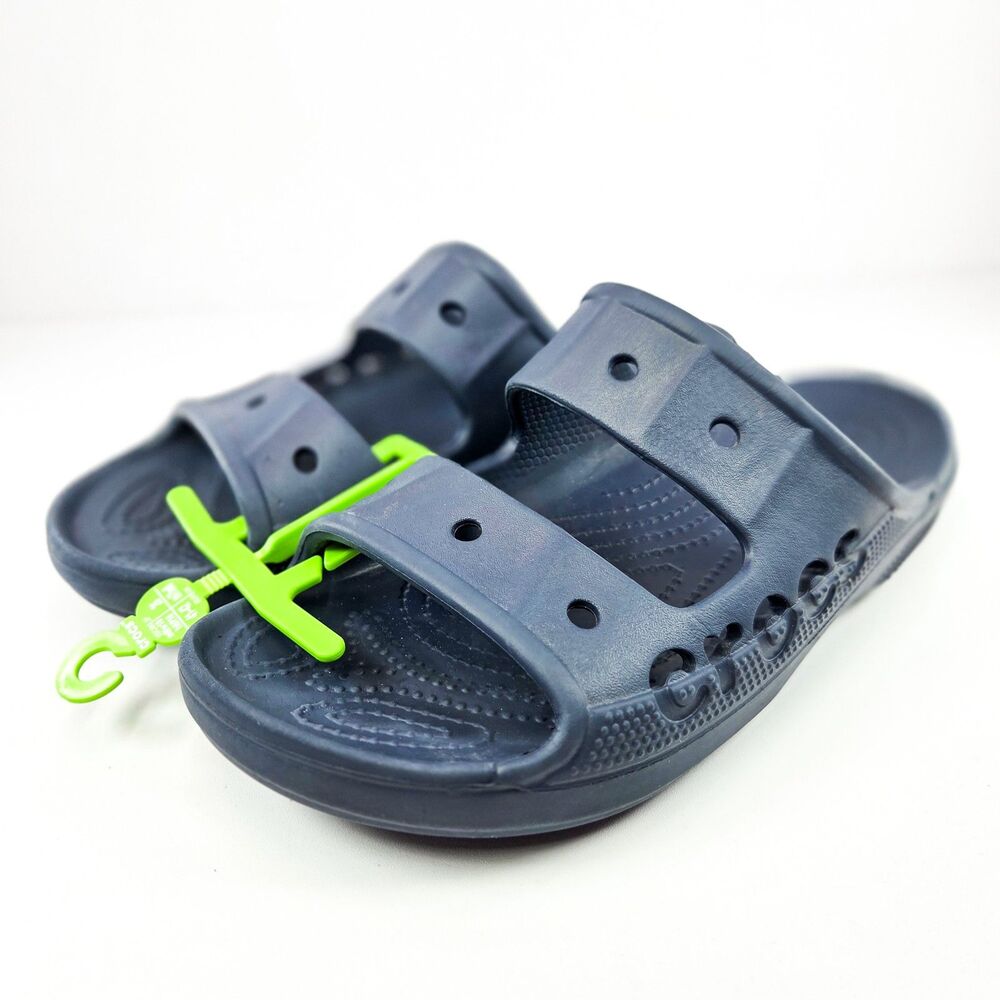 Crocs Baya Slide Sandals Navy Men’s 8 Women’s 10 Tried On With Tags